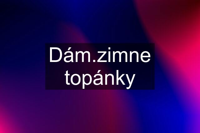 Dám.zimne topánky