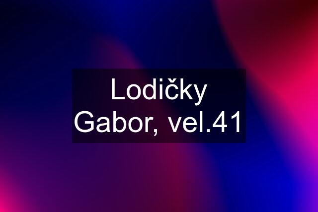 Lodičky Gabor, vel.41