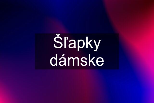 Šľapky dámske