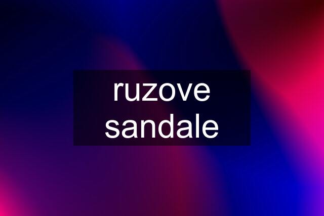 ruzove sandale