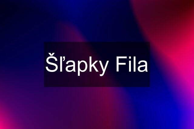 Šľapky Fila