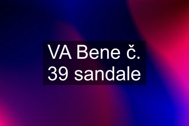 VA Bene č. 39 sandale