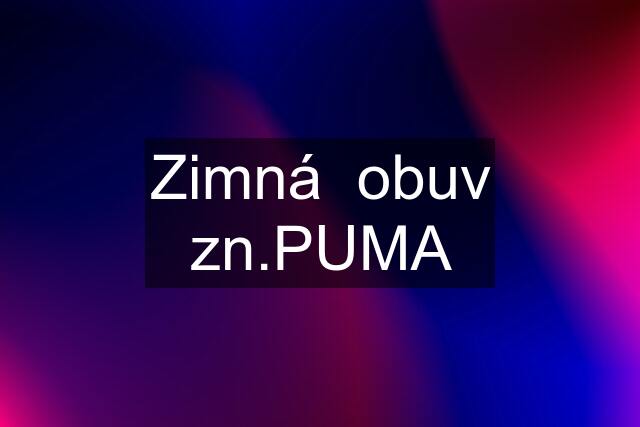 Zimná  obuv zn.PUMA