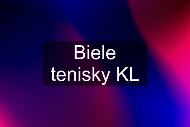 Biele tenisky KL