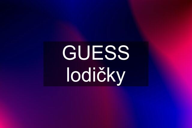 GUESS lodičky