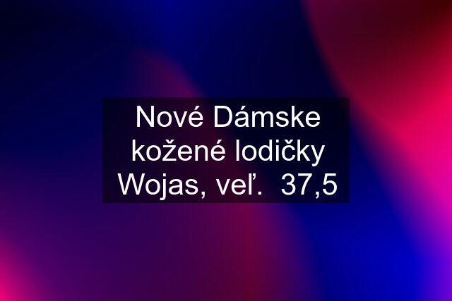 Nové Dámske kožené lodičky Wojas, veľ.  37,5