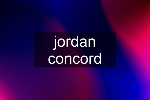 jordan concord