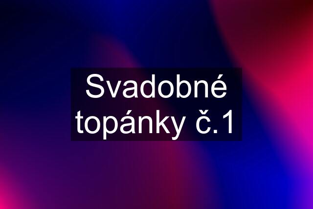 Svadobné topánky č.1