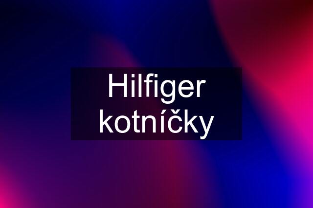 Hilfiger kotníčky