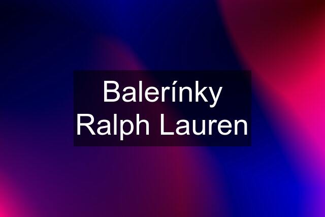 Balerínky Ralph Lauren