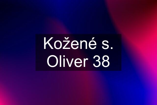 Kožené s. Oliver 38