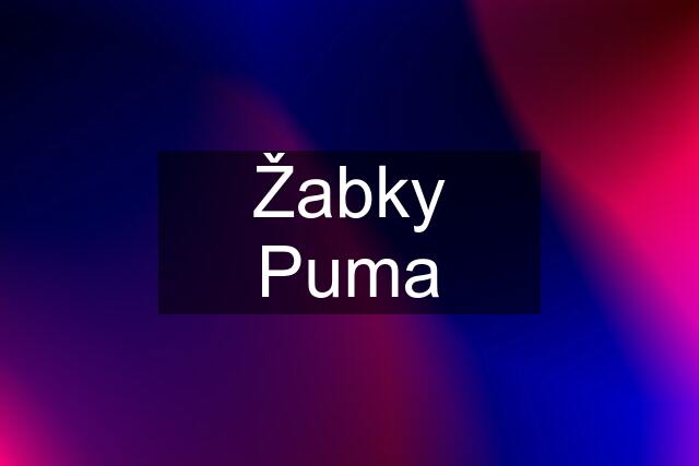 Žabky Puma