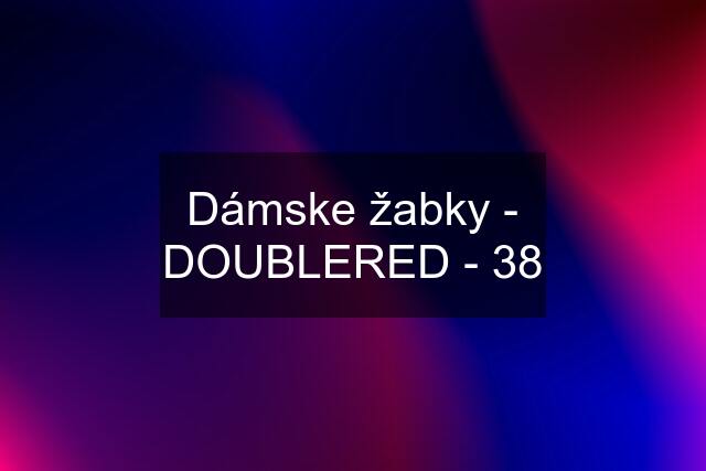 Dámske žabky - DOUBLERED - 38