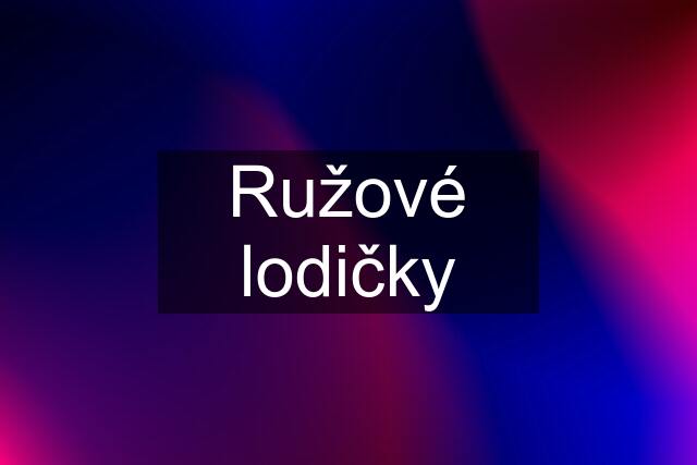 Ružové lodičky