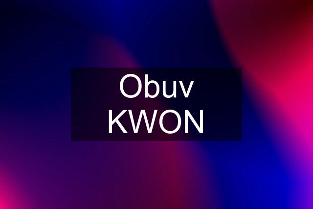 Obuv KWON