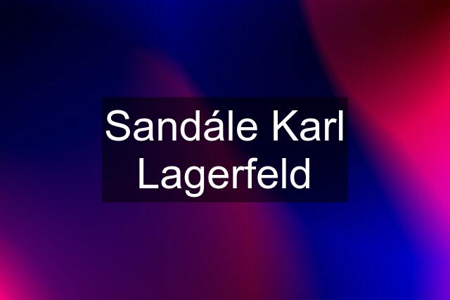 Sandále Karl Lagerfeld