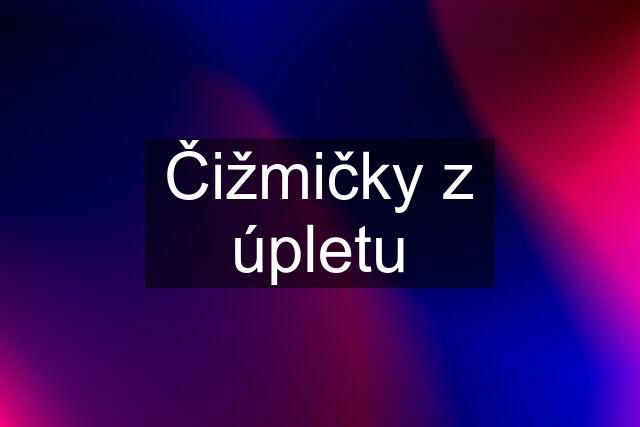 Čižmičky z úpletu