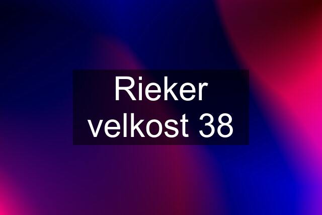 Rieker velkost 38