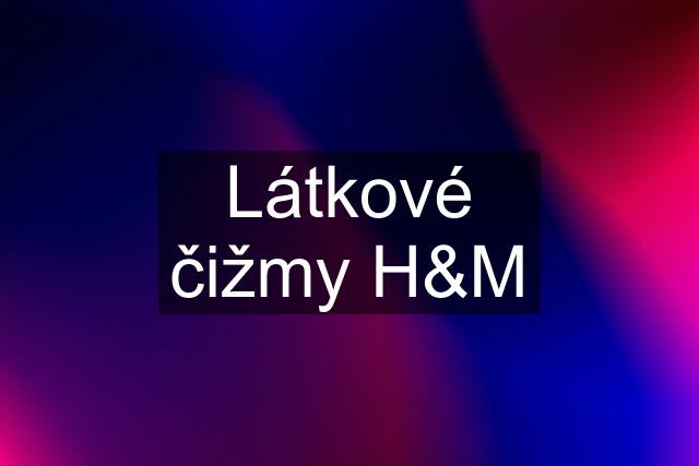 Látkové čižmy H&M