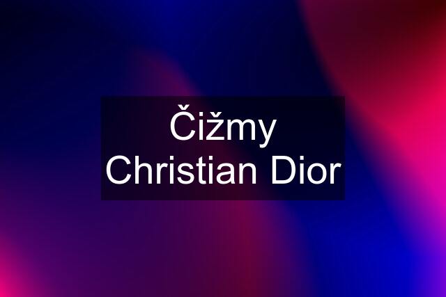 Čižmy Christian Dior