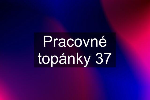 Pracovné topánky 37