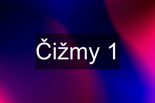 Čižmy 1