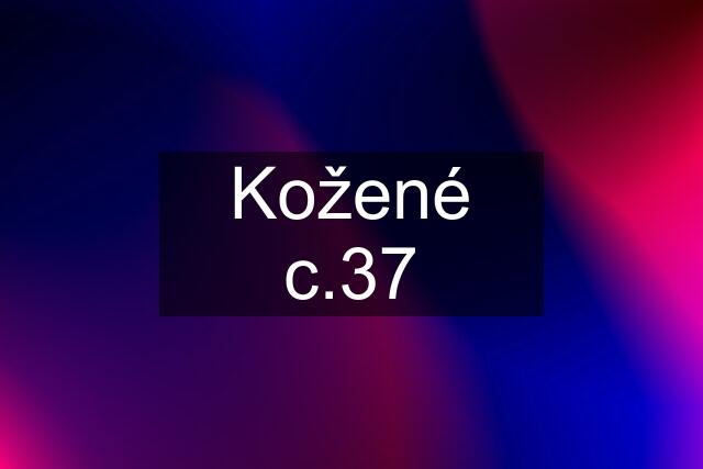 Kožené c.37