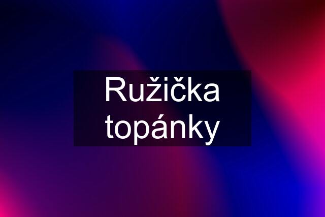 Ružička topánky