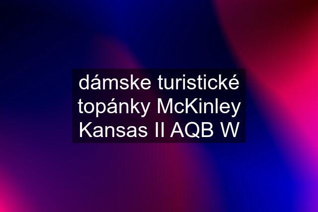 dámske turistické topánky McKinley Kansas II AQB W