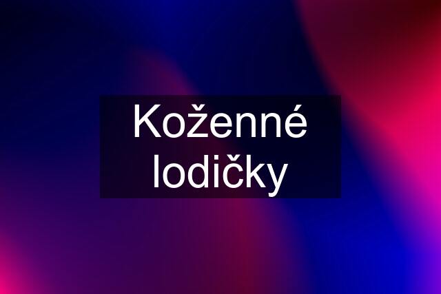 Koženné lodičky