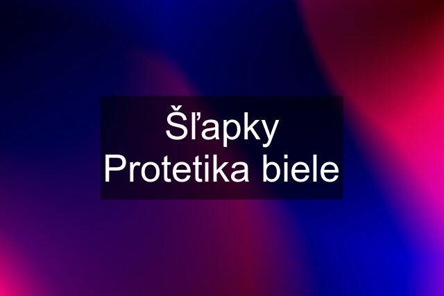 Šľapky Protetika biele