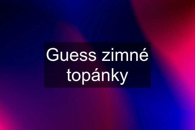 Guess zimné topánky
