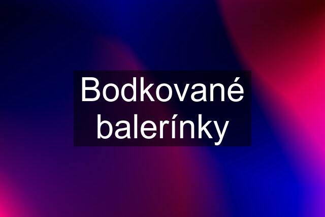 Bodkované balerínky