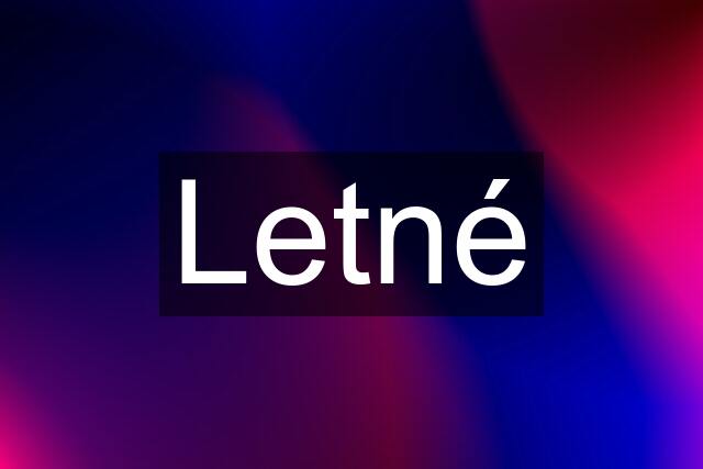 Letné
