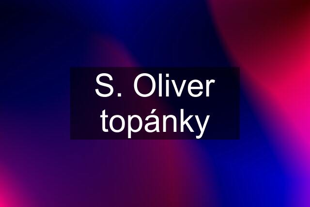 S. Oliver topánky