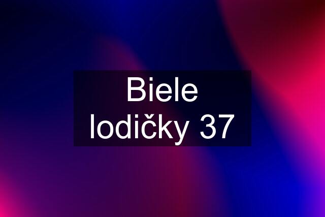 Biele lodičky 37