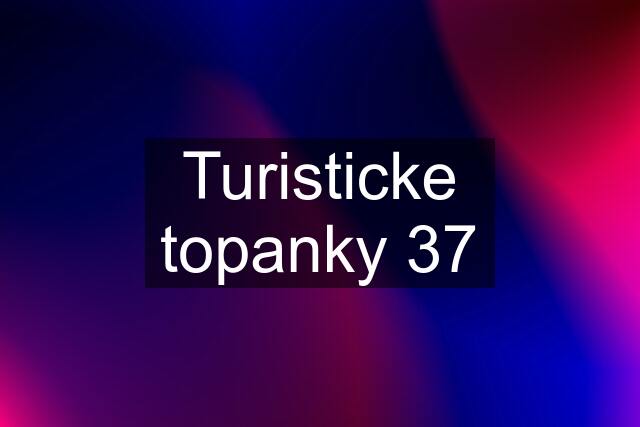 Turisticke topanky 37