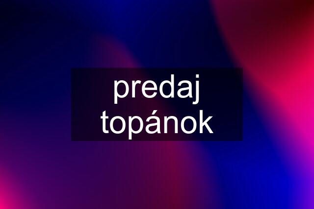 predaj topánok