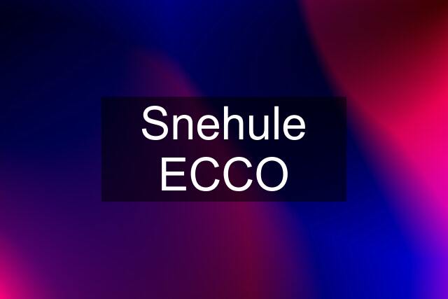 Snehule ECCO