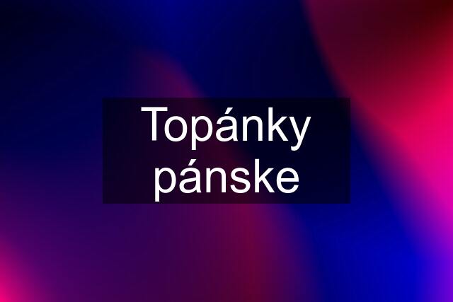 Topánky pánske