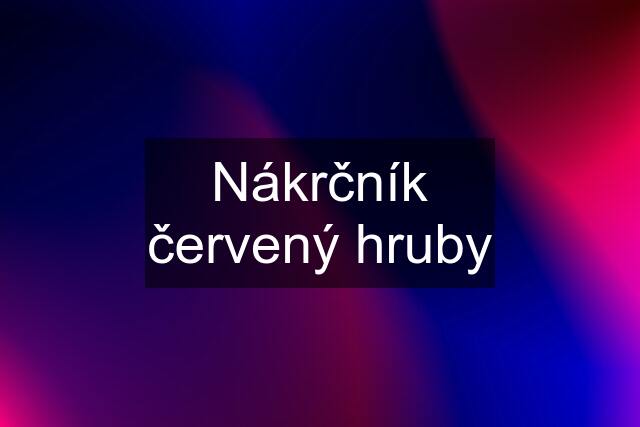 Nákrčník červený hruby