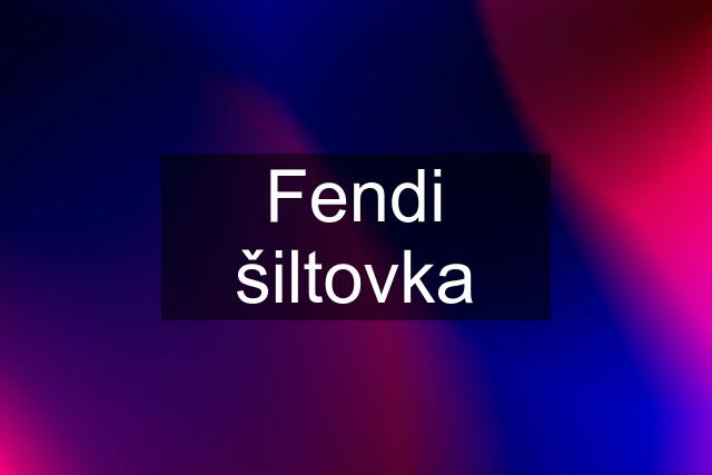 Fendi šiltovka