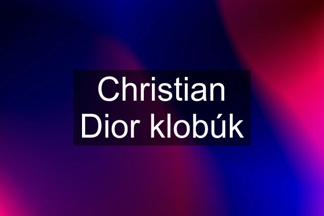 Christian Dior klobúk