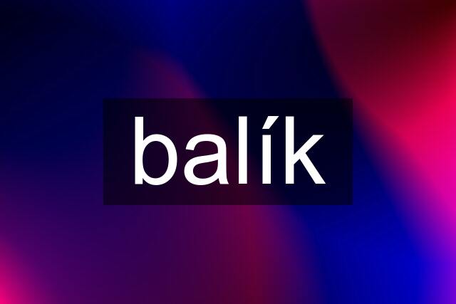 balík