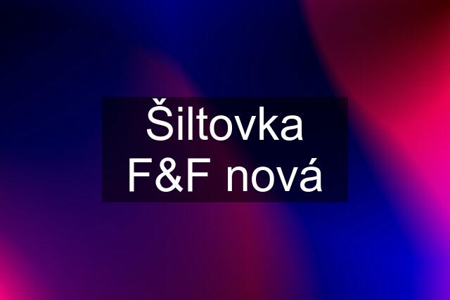 Šiltovka F&F nová