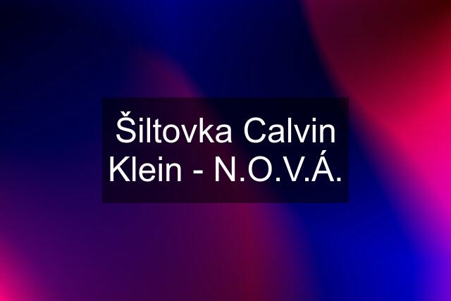 Šiltovka Calvin Klein - N.O.V.Á.