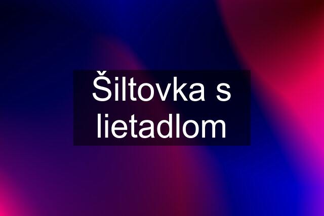 Šiltovka s lietadlom