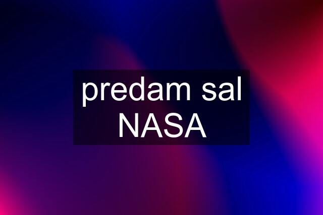 predam sal NASA