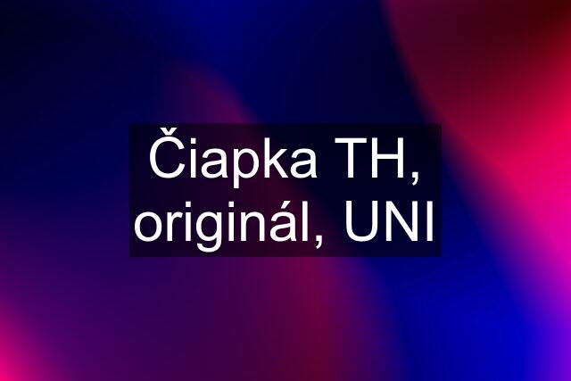 Čiapka TH, originál, UNI