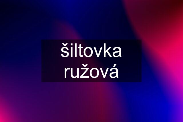 šiltovka ružová